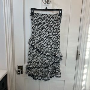 Strapless mini dress